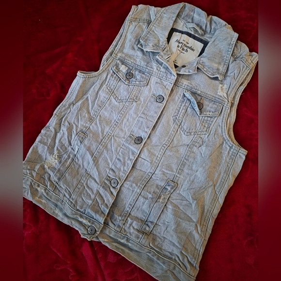 Abercrombie & Fitch Jackets & Blazers - Vintage Abercrombie & Fitch Denim Vest - Y2K